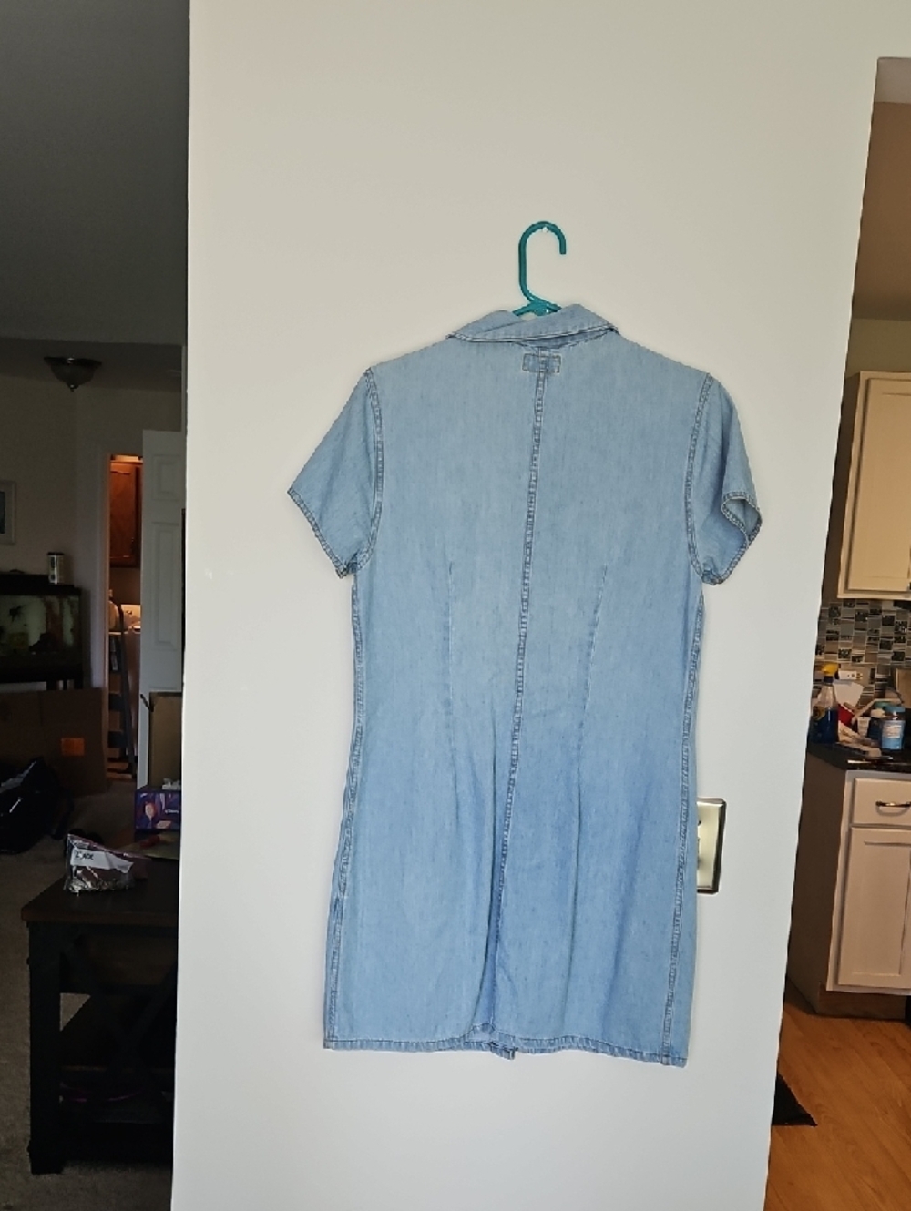 Northwest Blue Light Wash Denim Shirt with Contrast Stitching - Picture 3 of 3